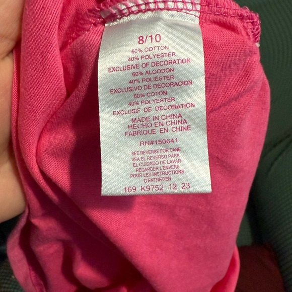 Hello kitty by sanrio girl's blouse size 8/10 fusia color - Picture 5 of 5